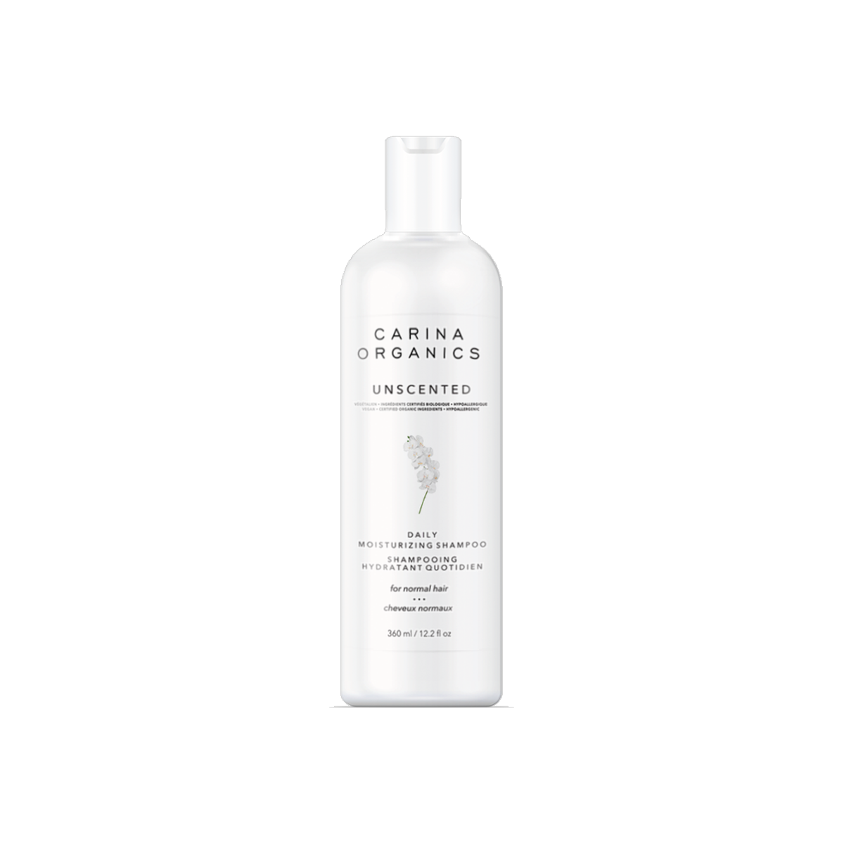 Carina Organics Unscented Daily Moisturizing Shampoo